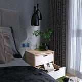 Тумба прикроватная Эверест Сити-450 45,2х38х44,2 см Дуб сонома/Белый (DTM-071090)