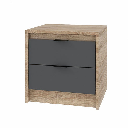 Тумба прикроватная Эверест Сити-450 45,2х38х44,2 см Дуб сонома/Графит (DTM-071089)
